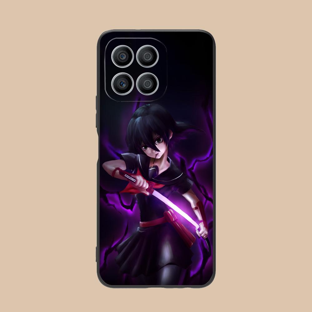 Akame Kurome Matte TPU Mobile Phone Case for Honor 90 80 70 60 50 30 20 10 9 8 7 Pro S SE Lite 5G Colorful Printing Cover