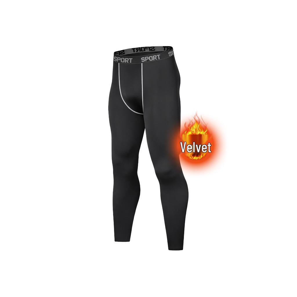 Мужской Термо-Фитнес Комплект Быстросохнущий - Осенне-Зимний Большого Размера Костюм Базового Слоя 3XL