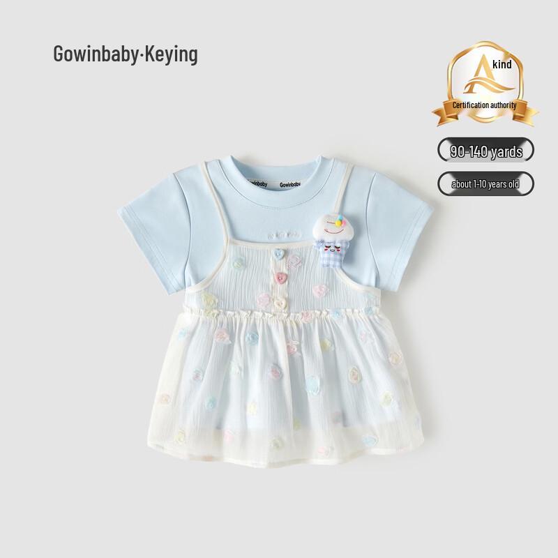 Сладкая сетчатая футболка для девочки GOWINBABY 110