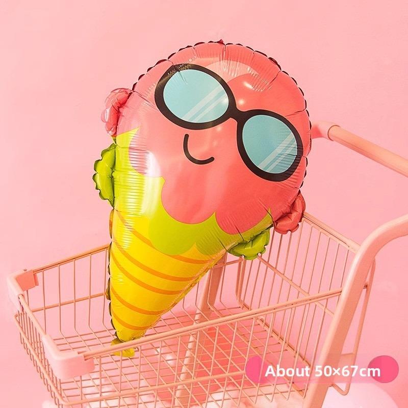 Watermelon, Fruit Cake, Balloon, Children's First Birthday, Adult Party Decoration, Doughnut, Ice Cream Balloon