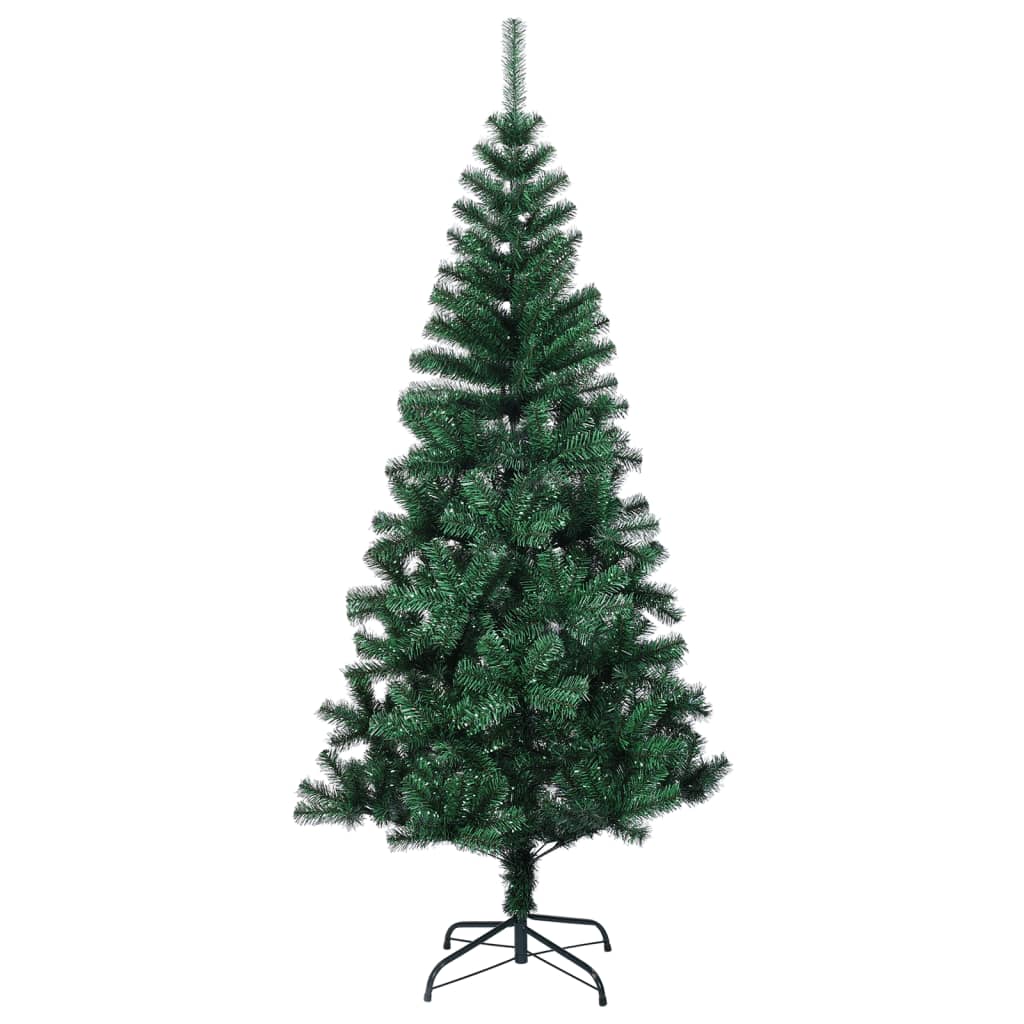 Vidaxl Artificial Christmas Tree with Iridescent Tips, Green, 150 Cm
