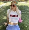 Y2K Fashion Letter Print Fairy Grunge Summer E-girl White Crop Tops Slim 2000s Streetwear Harajuku Goth Short Sleeve T-shirts