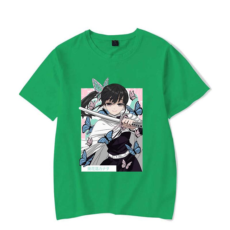 

Hot Anime Tsuyuri Kanao Printing T Shirt Men/Women Tops Tees Summer Cool Personality Loose Short Sleeve 4XL