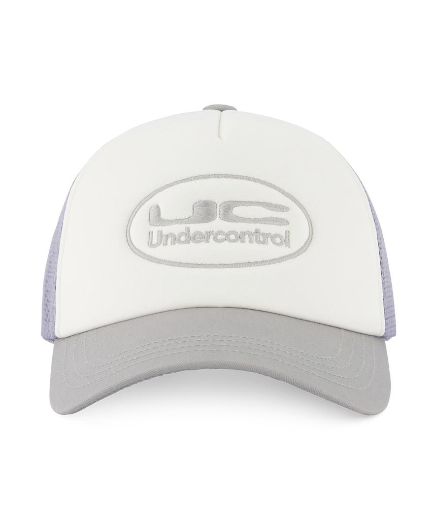 Eondeokeonteulol Summer Mesh Sunblock Logo Color Block Ball Cap Unisex Baseball Cap Uc Circle / Mesh Trucker B B / P Grey
