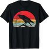 Vintage Retro Raven Shirt Crow Bird Lover Gift T-Shirt