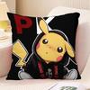 Cartoon Cute Pikachu Pillowcase Two-dimensional peripheralBedroom Sofa Decorative Cushion Cover With Zipper Soft Cushion Cover,(1)