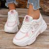 Women's Fashion Platform Sneakers Casual Athletic Height-Increasing Shoes Breathable Mesh Anti-Slip Running and Outdoor Walking Shoes