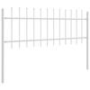 Garden Fence Woerden White 1.7 X 0.6 M Powder Coated Steel