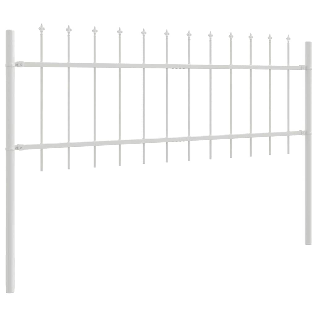 Garden Fence Woerden White 1.7 X 0.6 M Powder Coated Steel