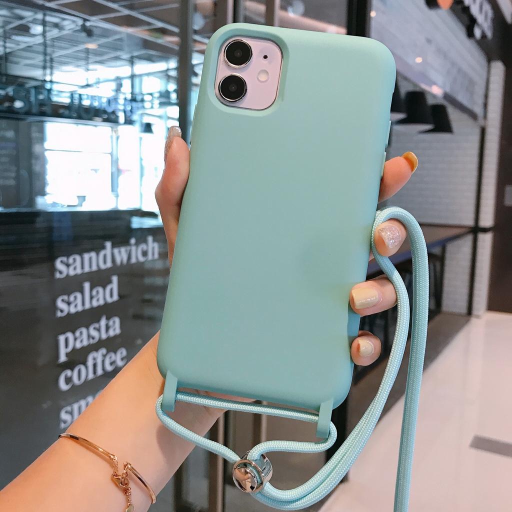 Applicable To Apple 13PROMAX Mobile Phone Case, Lanyard Case, Thickened Silicone iPhone13PRO Mobile Phone Case 14PROMA.
