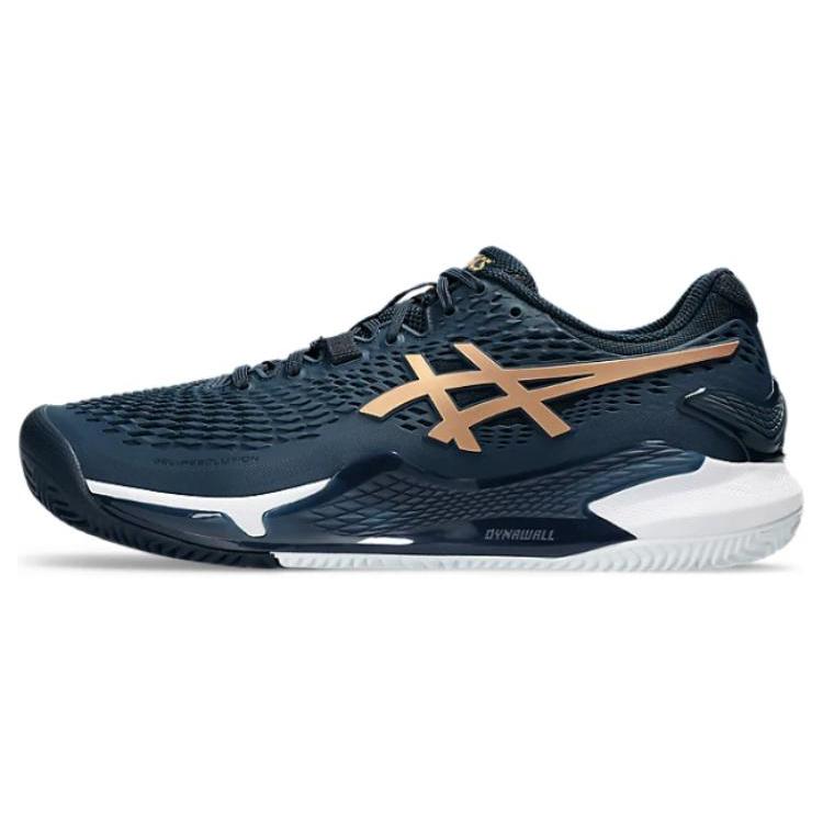 

New Asics Gel Resolution 9 Clay French Blue Pure Gold 1041A475-960 43.5