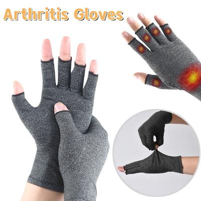Arthritis-Handschuhe Rheumatoide Kompressions-Handhandschuhe Gelenkfinger-Schmerzlindernde Handschuhe Winterlich Warm Handgelenkstütze Fingerlose Handschuhe