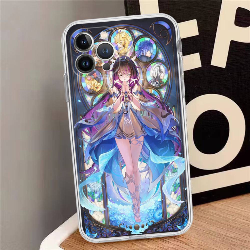 Genshin Impact Columbina Phone Case For IPhone 17 16 15 Plus 14 13 Mini 12 11 Pro Max Soft Shell Cover