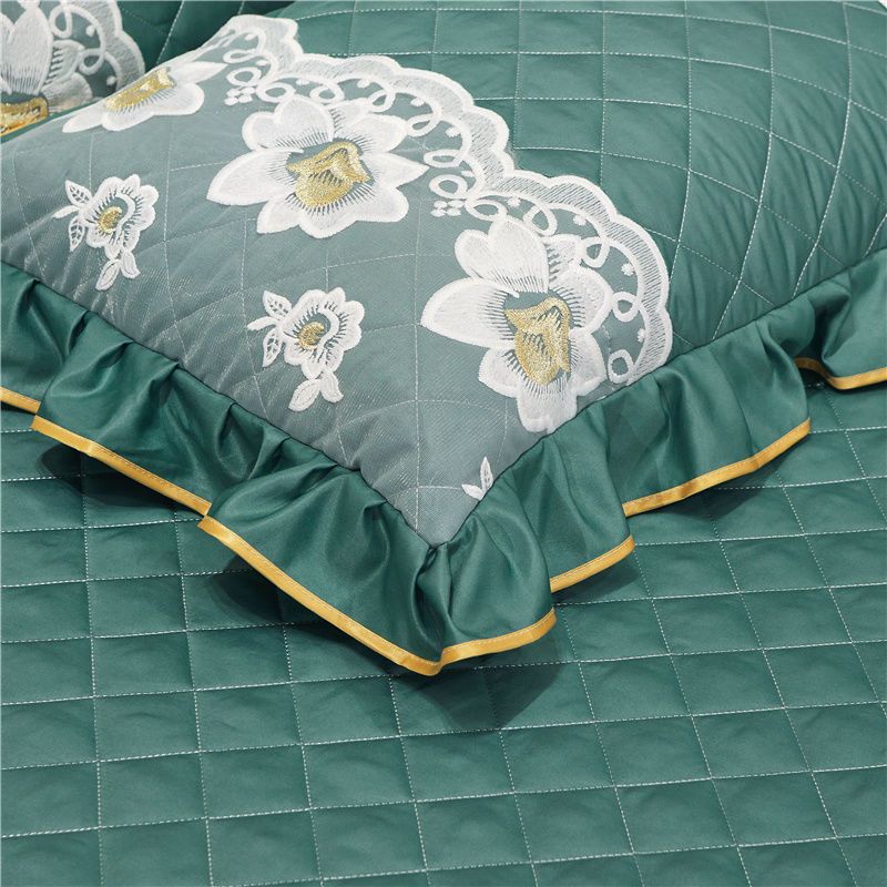 2 Pieces Modal Lace Bud Pillowcase Solid Embroidered One Pair Adult Bedroom Dormitory Pillow Case Pillow Covers