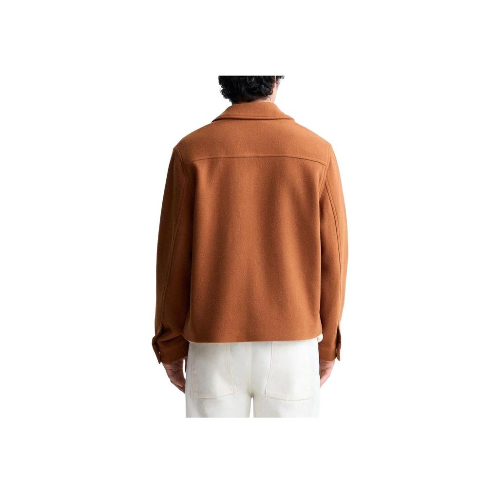 Zara Solid Color Casual Fashion Jacket Men Jackets Orange Striped 04432400615-33