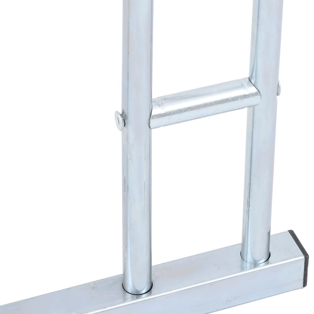 Vidaxl Stand for 4 Bicycles, Freestanding, Galvanized Steel
