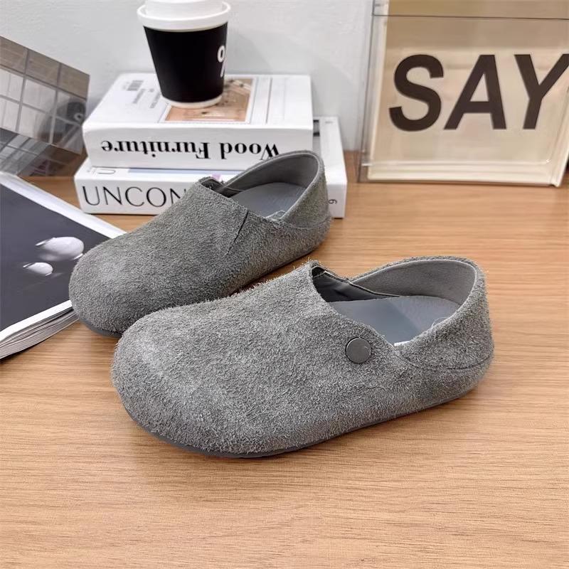 

Retro style Loafu Doudou shoes women s autumn new big head flat bottom two wear casual lazy shoes 40