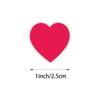 Heart-Shaped Love Stickers - 500 Self-Adhesive Labels per Roll