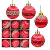 9 Pcs 3.15 Inch Christmas Ball Ornaments Glitter Sequin Xmas Hanging Foam Ball Decorations for Wedding Party Holiday Home Office Decor