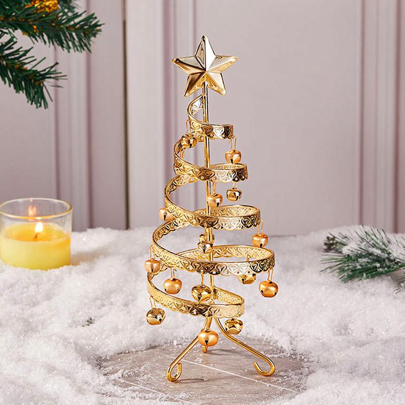 1PC Christmas Decoration Christmas Topper with Small Bells Elegant Spiral Christmas Tree Home Multiple Options Available