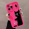 Advanced Art [Black and White Cat] Applicable To iPhone17pormax Mobile Phone Case 14 Simple 13 Creative 15 Soft Case