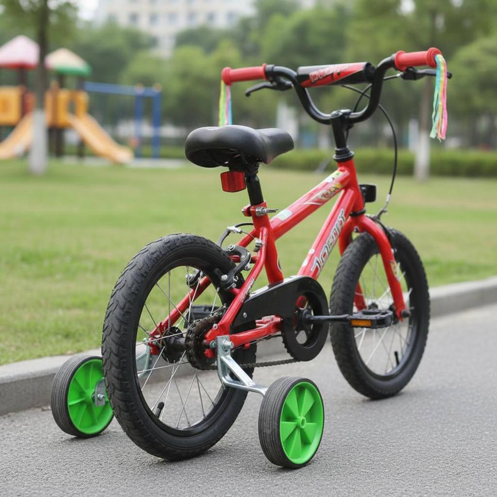 Kids Bike Training Wheels Wear-Resistant Children's Two-Wheeler Side Wheels Slip-resistantSlip Quiet Experience for Beginners