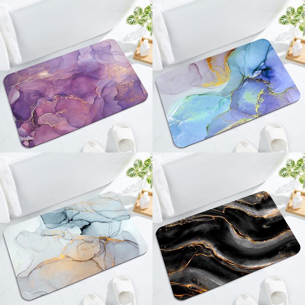Waterproof Polyester Shower Floor Mat With Quick Dry Features For Bathroom And Entryway