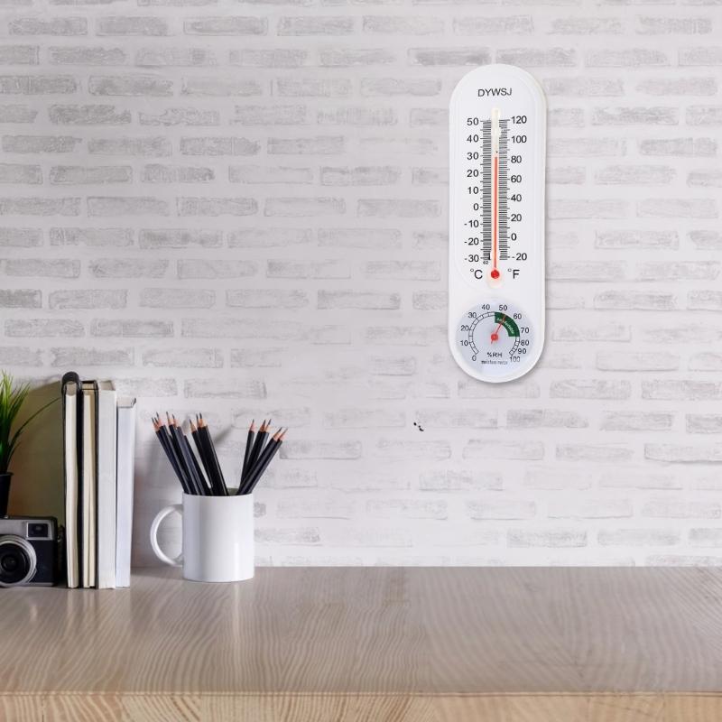 Outdoor/Indoor Thermometer Hygrometer Humidity Meter Thermometers Temperature Humidity Gauge Meter for W/ Celsius/Fahren