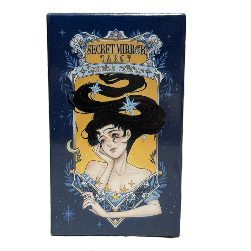 Secret Mirror Tatot Cards Spanish Edition 78 Card Deck Fate Divination Prophecy Card Family Party Game Tarot
