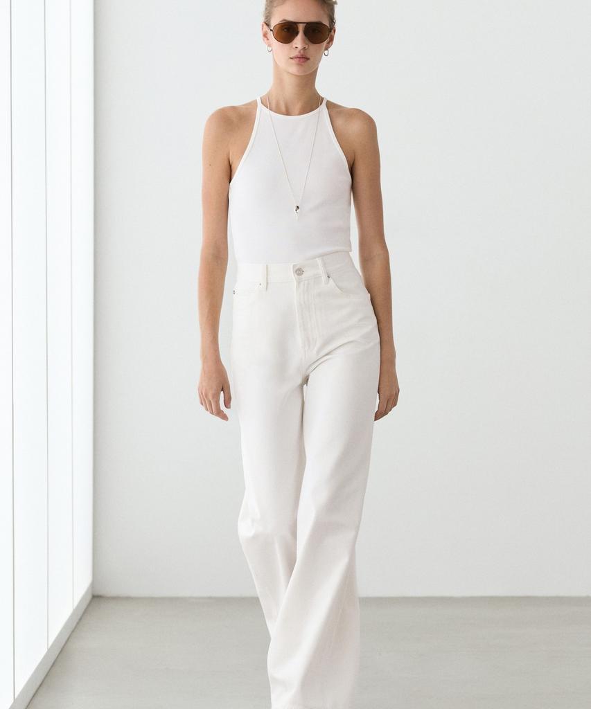 Masimodutti High-Rise Wide-Leg Jeans