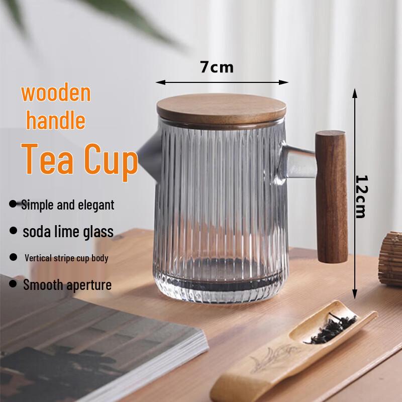 

Ouci Wooden Handle Glass Teacup