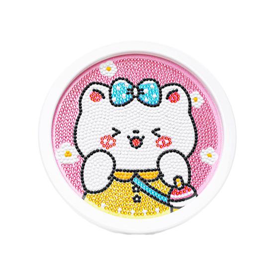 Cartoon Panda Pattern Diamond Painting DIY Kids Handmade Tiled Rabbit Round Diamond Painting
