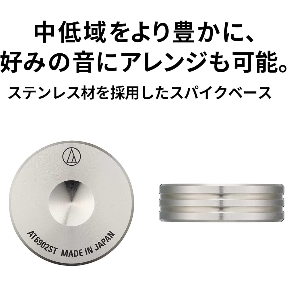 Audio-Technica AT6902ST Spike Base Insulators, Set of 6, Stainless Steel Spike Insulators Sold Se...