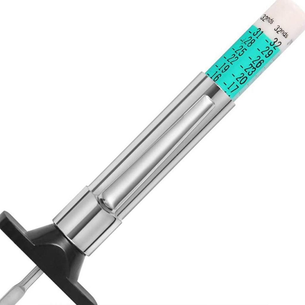 High Accuracy Tyre Tread Depth Gauge Tyre Depth Measurement Tool Stainless Steel