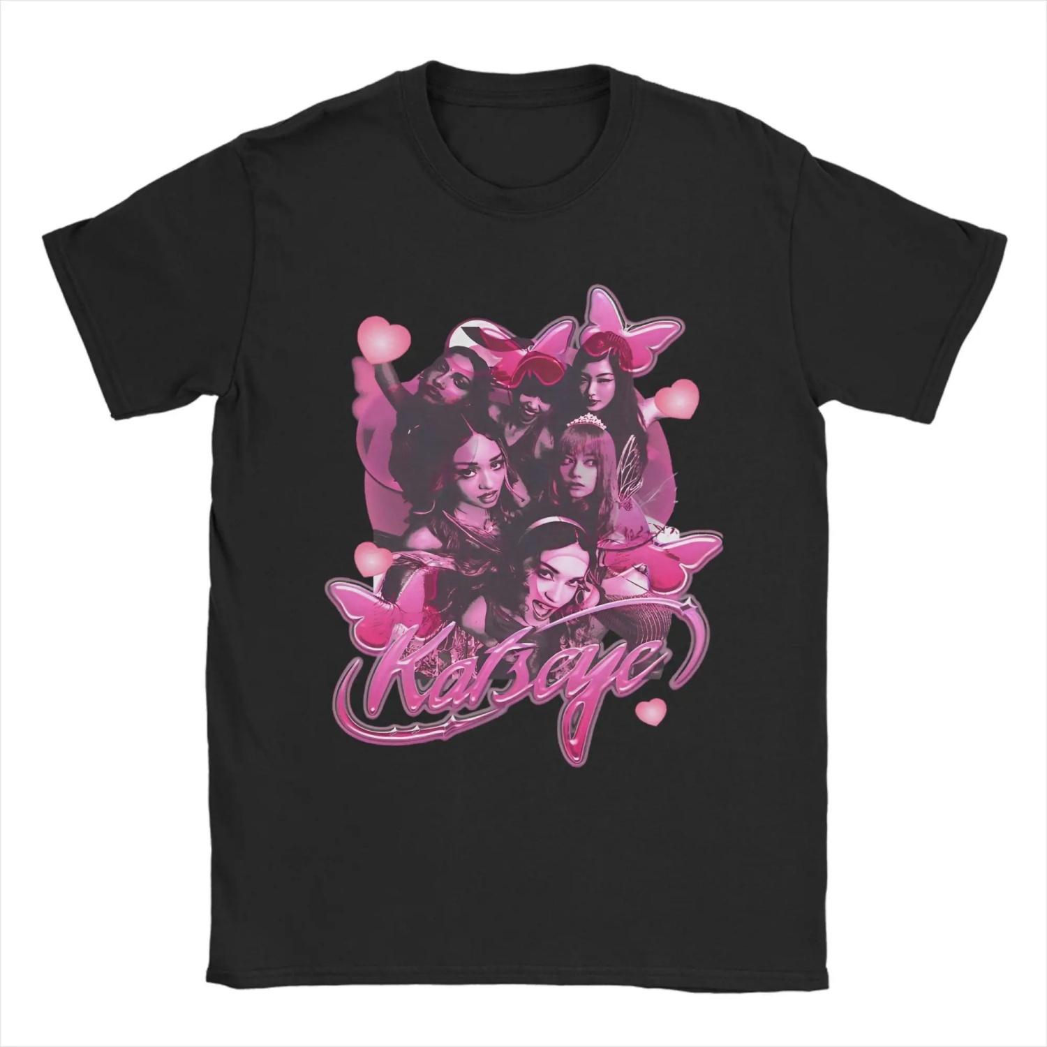 KATSEYE Eyekon Kpop  T-Shirt   Idol Music Creative Cotton Tee Shirt Round Neck Short Sleeve T Shirt Gift Idea Tops S