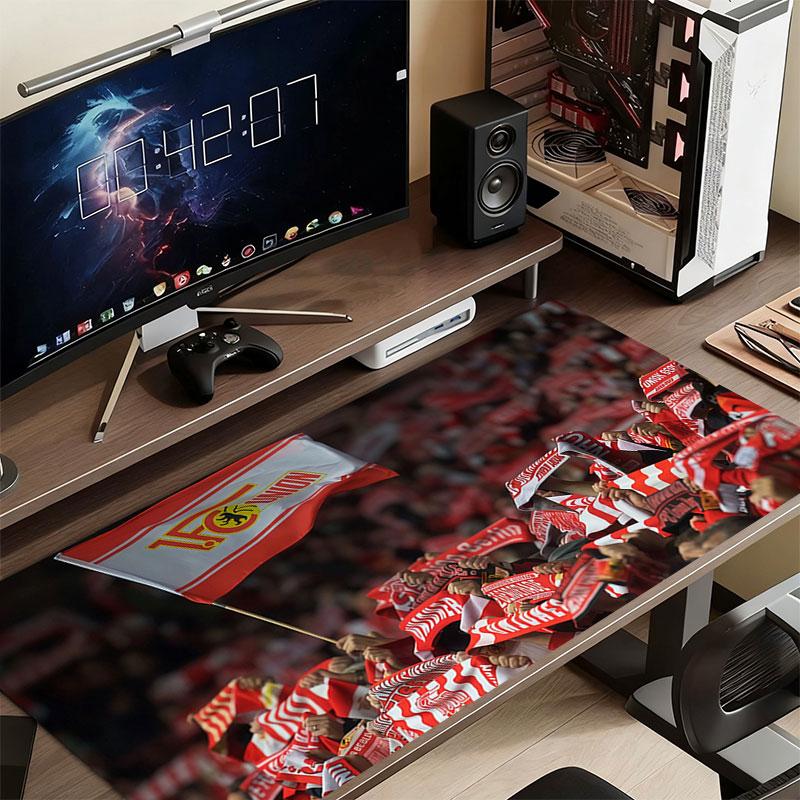 Union Berlin Mouse Pad, Large Gaming Desk Mat, Non-slip XXL Mousepad for Laptop & Tablet, Mini PC Playmat with Stitched Edges