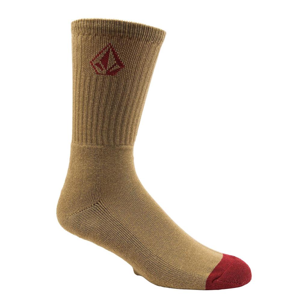 Volcom Full Stone Crew 31 Socks, Length, No. (DKA Khaki)
