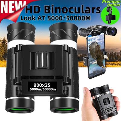 Binoculars Long Range Hd Folding Low Light Night Vision 4k Telescope For Hunting Tourism Outdoor
