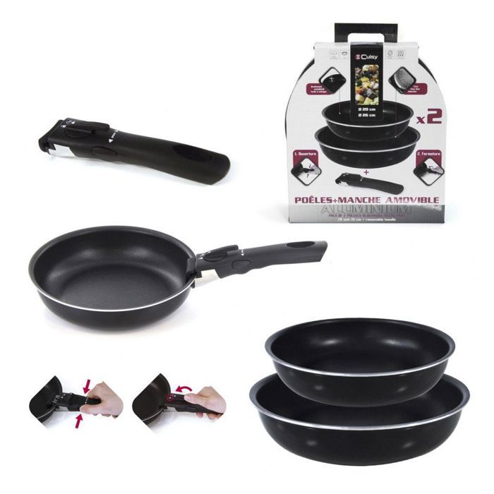 Crepe Maker Set - CMP - Ø28cm - Induction - With Wooden Rake + Nylon Spatula - Black
