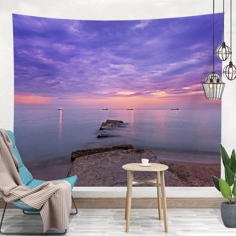 Tapiserie Dormitor Living Plantă Tropicală Model de Vară Tapiserie Modă Decor pentru Casă