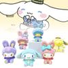 Adorable Sanrio Pvc Figure Collection Cute Sitting Cinnamon Dog Kuromi My Melody Toy Gift
