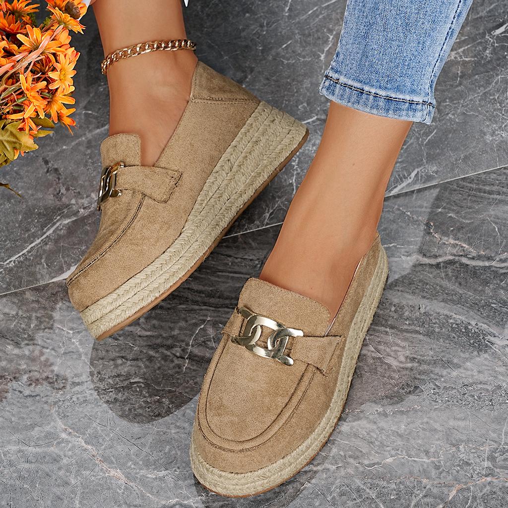 Fashion 2025 New Women Sneakers Outdoor Luxury Solid Sneakers Comfort Slip On Designer Shoes Women Fashion Bohemia Loafers Shoes Women