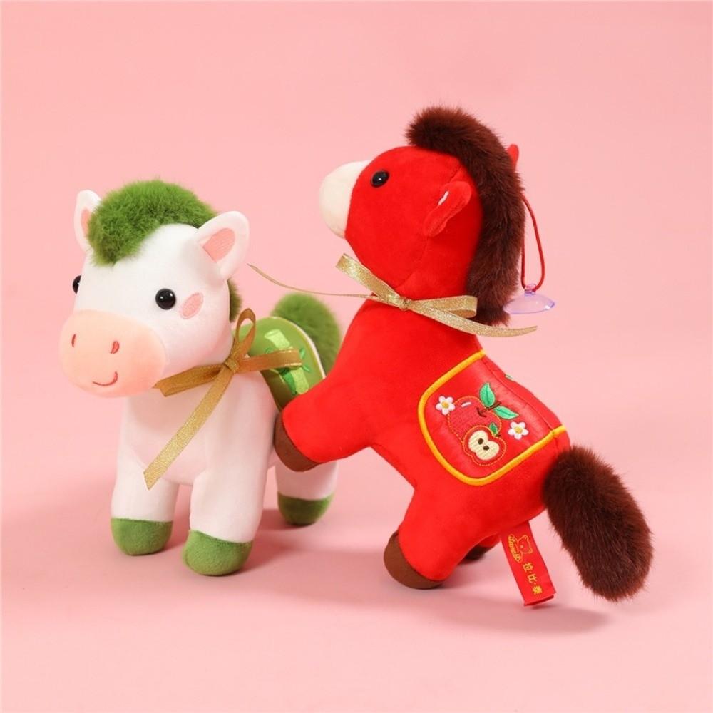 Mascot Dolls 2026 Horse Plush Doll Good Luck Zodiac Pony Figurine  Year of Horse