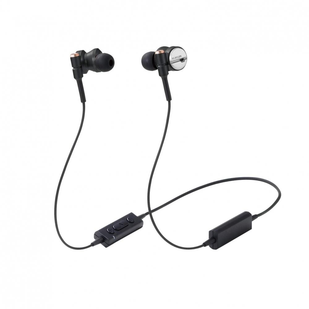 

ELECOM Bluetooth aptX AAC GrandBass GB41 LBT GB41BK Bluetooth наушники беспроводные [подавляющее