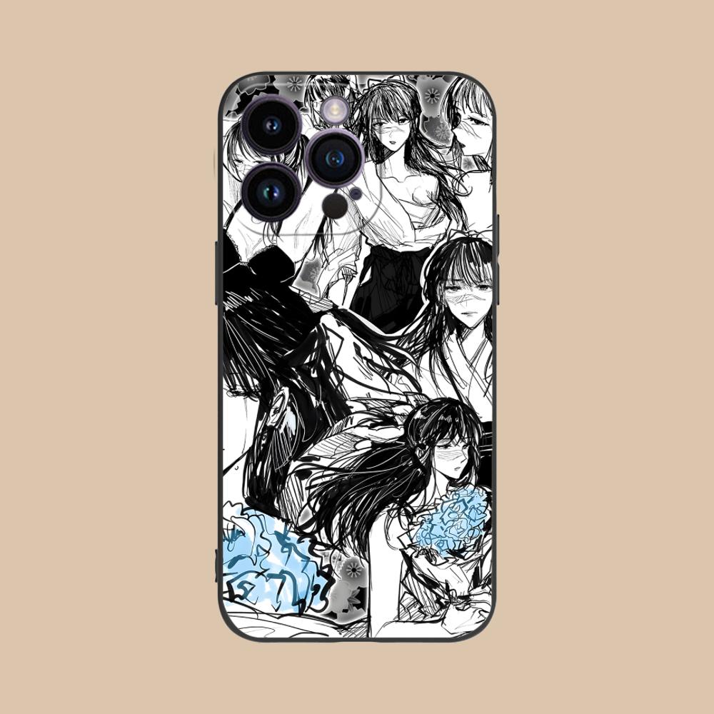 JJK Utahime Iori Printed Phone Case for iPhone 17 16 15 14 13 12 11 X XR XS 8 7 Air Pro Max Plus Mini Soft TPU Shockproof Cover