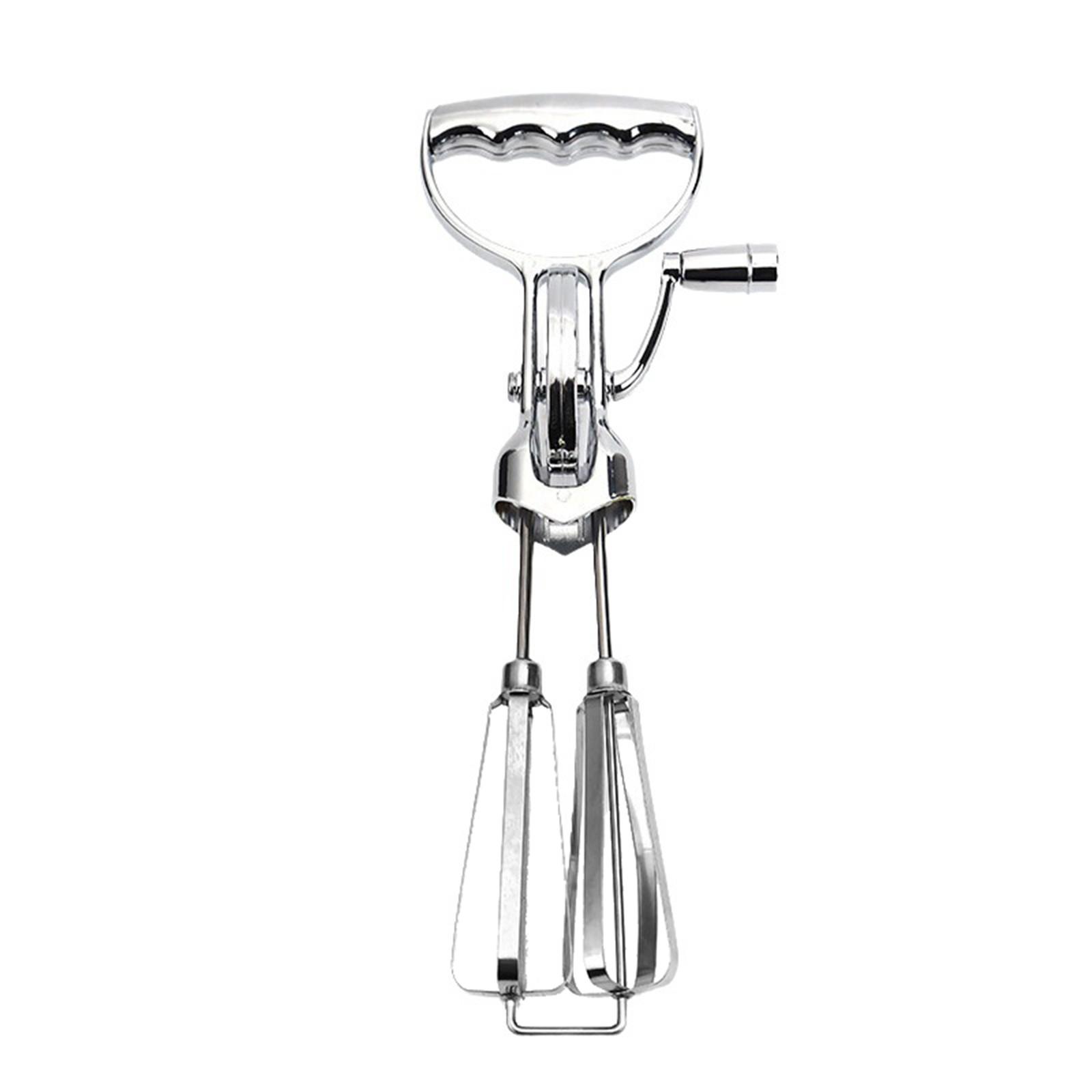 

Ручной венчик для взбивания яиц с гальваническим покрытием, кухонный миксер с колесами из нержавеющей стали, инструмент для выпечки тортов One Size белый