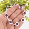 Amethyst Gemstone 925 Sterling Silver Jewelry Handmade Bracelet 7-9" For Women RB-13-9