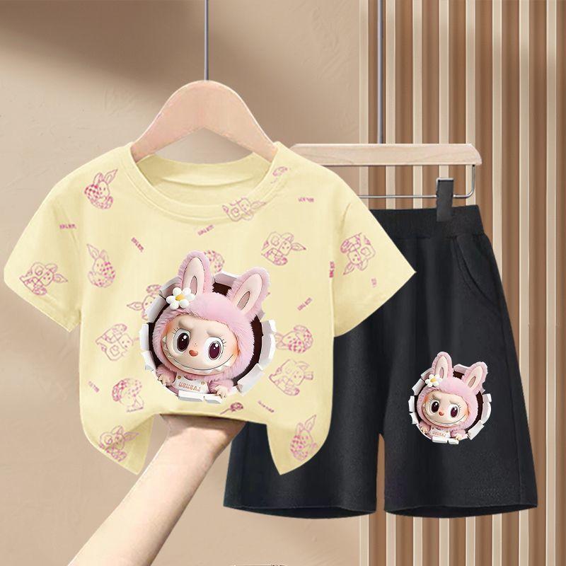 

Милый летний детский модный комплект-двойка для девочек 150