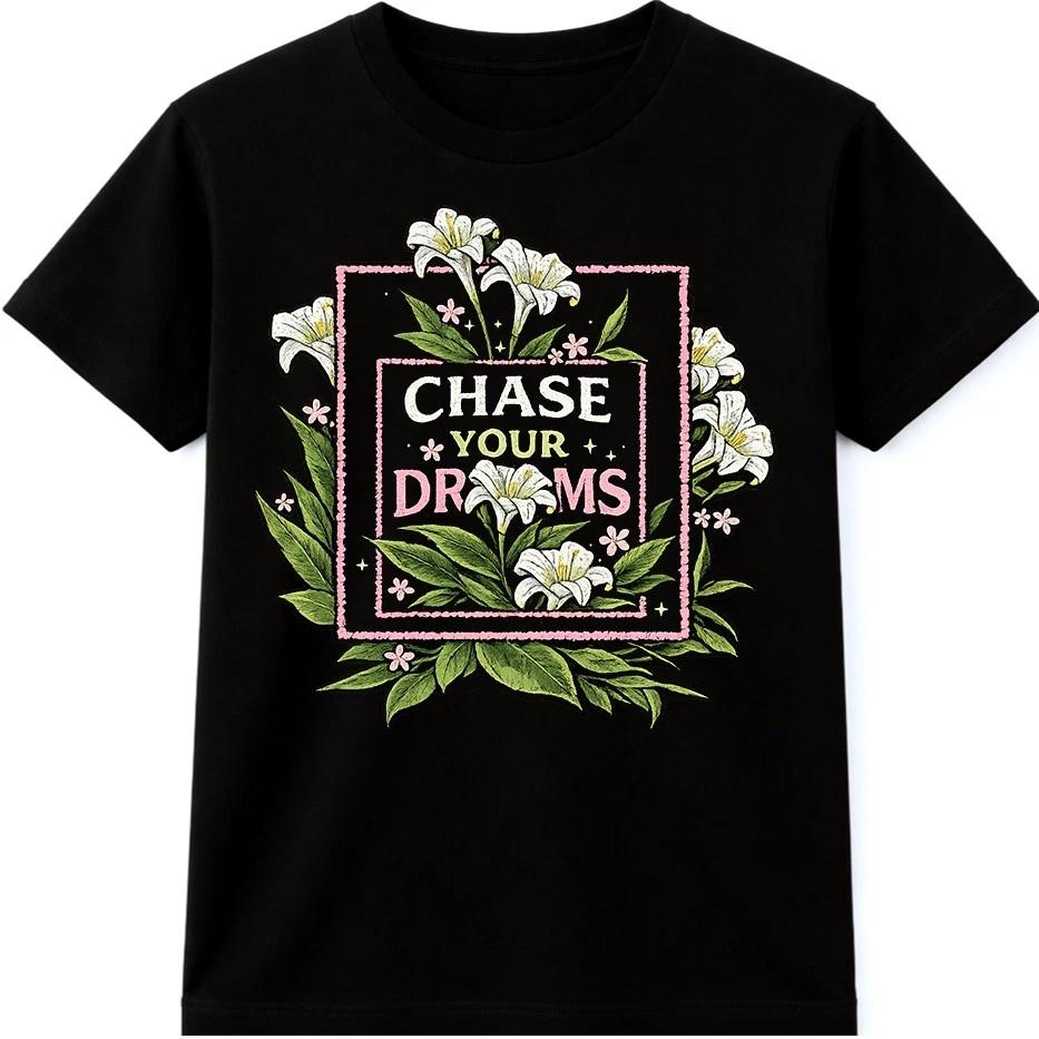 Motivational Quote T Shirt Floral Inspirational Positive Mindset Graphic Tee S