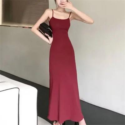 Women's Summer Fashion Sexy Exposed Backpack Hip Temperament Dresses